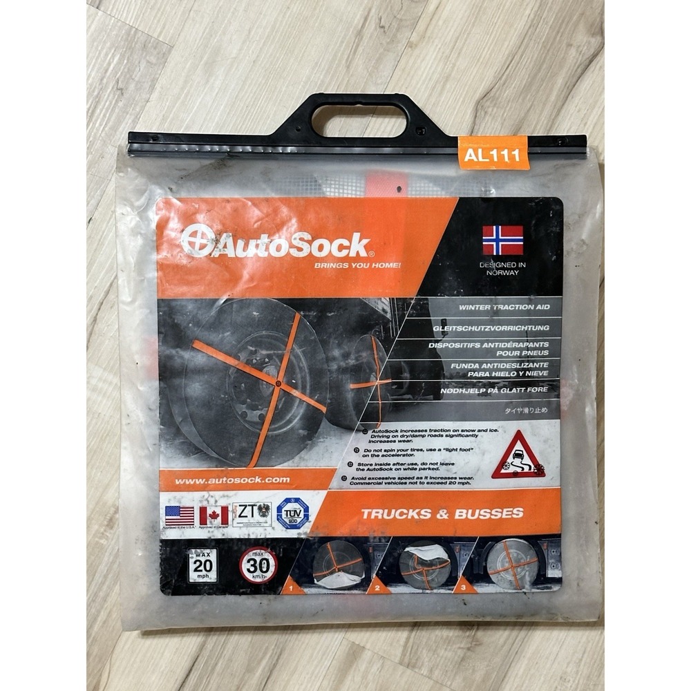 NOB AutoSock AL111 Snow Traction Tire Socks for Trucks & Buses Winter Aid